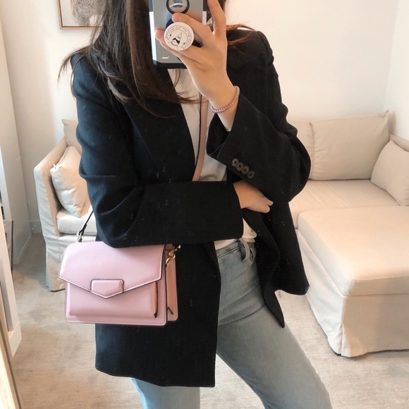 Bobbi 💯LEATHER Crossbody Bag - Dusty Pink - Picture 2 of 8